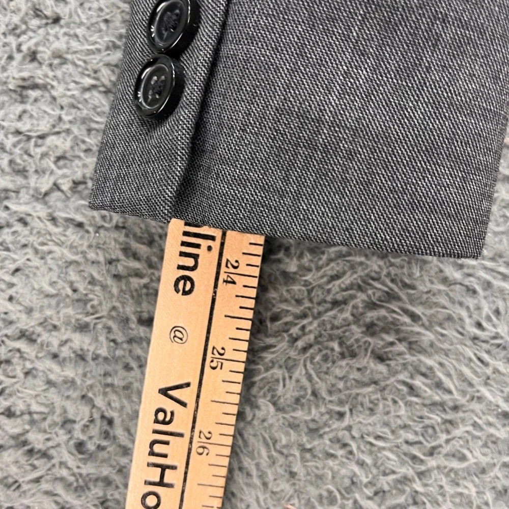 J. Crew Thompson Wool Gray Plaid Sport Coat‎ Blazer Men 34S